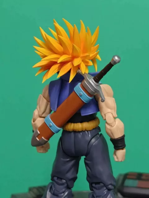 CUSTOM Dragon Ball SH Figuarts super saiyan trunks hair only in stock