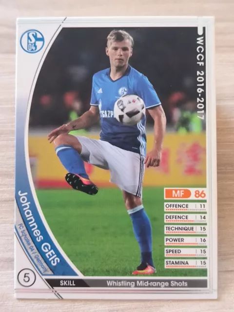 Panini 2016-17 - C188 WCCF - Base - Schalke 04 - Johannes Geis - 137/389