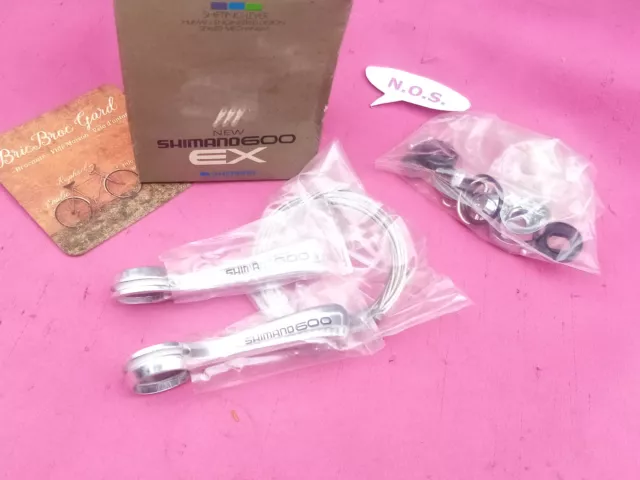 NOS/NEUF/NIB SHIMANO 600 EX Shifters BRAZED-ON SL-6207 BIKE MANETTE VITESSE VELO