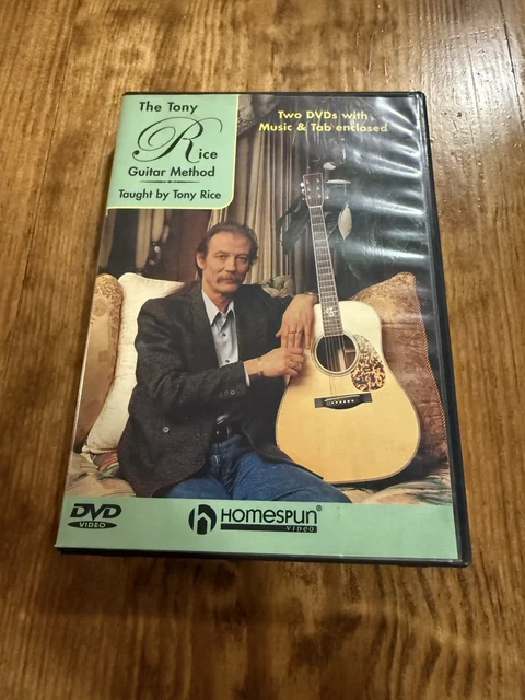 THE TONY RICE Guitar Method (DVD, 2005) 2-Disc w/ Music & Tab