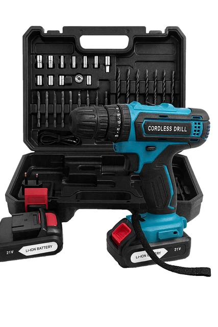 TRAPANO AVVITATORE A DOPPIA BATTERIA DA 24V OMAGGIO LITIO A PERCUSSIONE VALIGIA - Foto 8