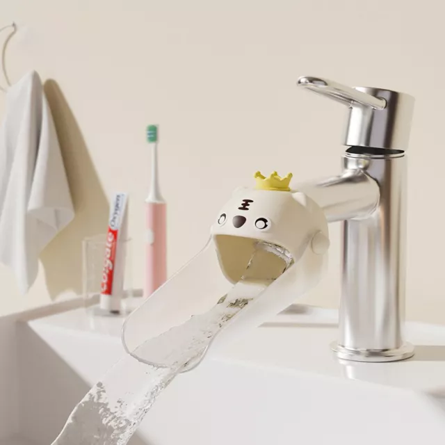 Cartoon Faucet Extender For Kids Hand Washing In Bathroom Sink Animals Accessori