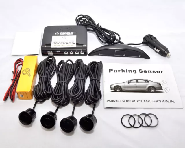 Cisbo Wireless Parking Reversing Sensor 4 Sensors Led Display Kit Sb323-4 2