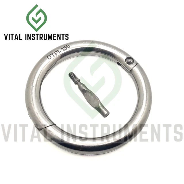 Bull Cow Cattle Nose Ring 2.5" Show Halter Farm Animal Veterinary Stainless Stl