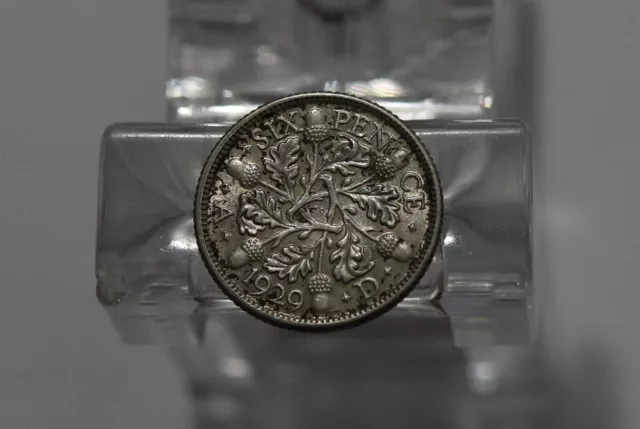 🧭 🇬🇧 Uk Gb 6 Pence 1929 Silver High Grade B59 #9870