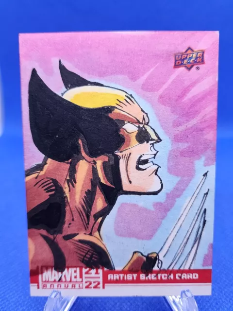 2021 Upper Deck Marvel Annual ~ WOLVERINE Hand Drawn1-of-1 Sketch By Rubinstein