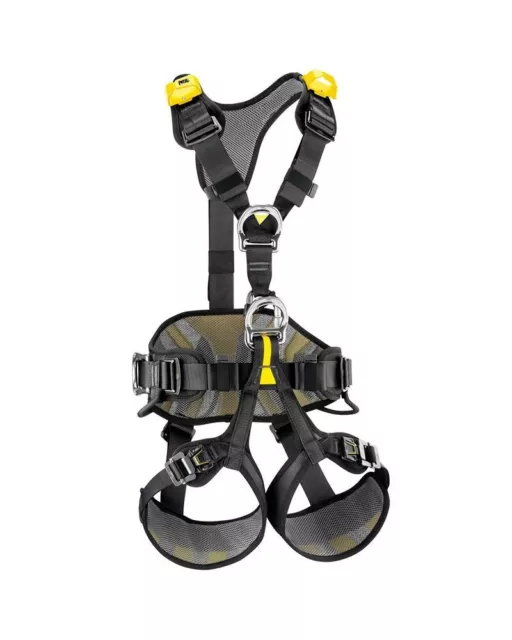 Petzl Avao Bod Fast Harness, Black/Yellow (Eu)