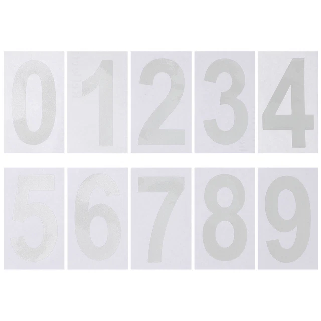 5 SETS MAILBOX Numbers Decal Address Stickers for outside Posts £9.45 ...