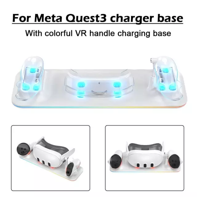 Base de chargeur pour support de charge pour contrôleur de casque Meta Quest3 V_