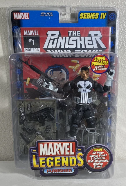 Marvel Legends Series IV The Punisher Warzone #1 Action Figure 2003 Toy Biz NEW