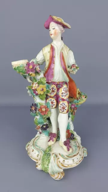 Good 18thC Derby Large Figurine Fruit Seller Boy.