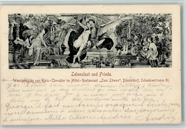 10523128 - 4000 Duesseldorf Wandgemaelde von Klein-Chevalier im Hotel Zum