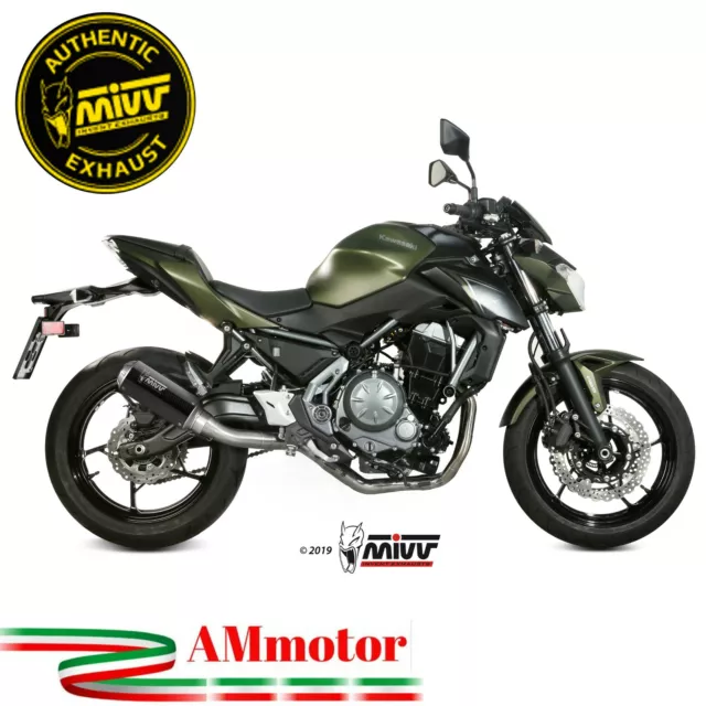 Scarico Completo Mivv Kawasaki Z 650 2018 18 Terminale MK3 Carbonio Per Moto