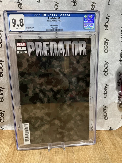 CGC 9.8🔥PREDATOR #1 1:200 Camouflage Incentive Trade Variant Marvel 2022🔥