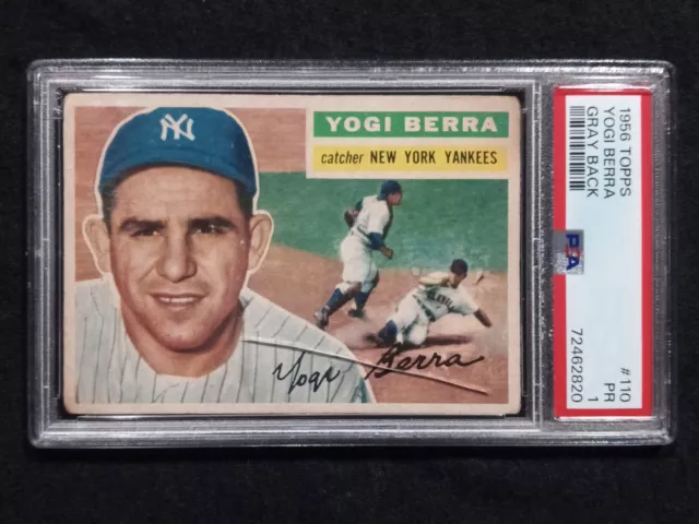 1956 Topps Yogi Berra 110 BVG 1 (PR)    (Cracked case)