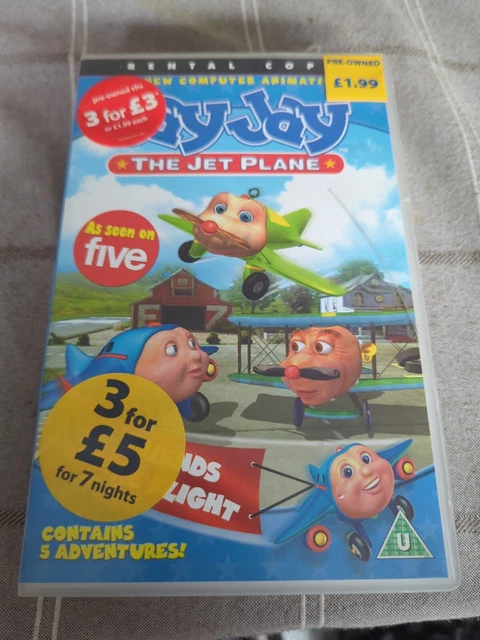 JAY JAY THE JET PLANE FRIENDS TAKE FLIGHT PAL VHS VIDEO Rental Copy Big ...