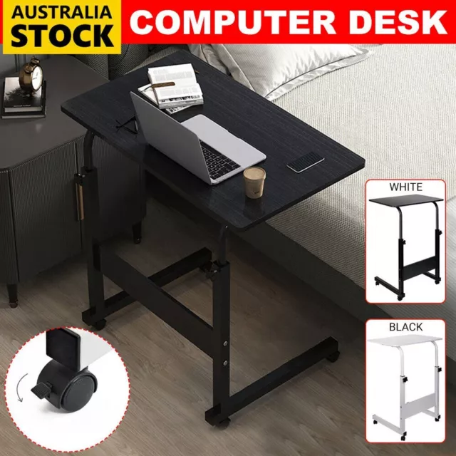 Mobile Laptop Desk Computer Table Stand Adjustable Bed Bedside Portable Study AU