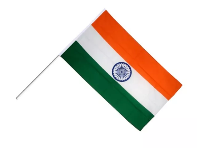 Stockflagge Stockfahne Indien 60x90cm Fahne Flagge mit Stock