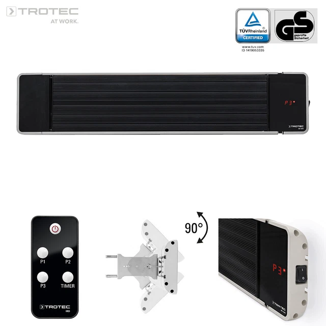 TROTEC Stufetta IRD 1200 | Stufa Infrarossi Riscaldatore Radiatore Riscaldamento