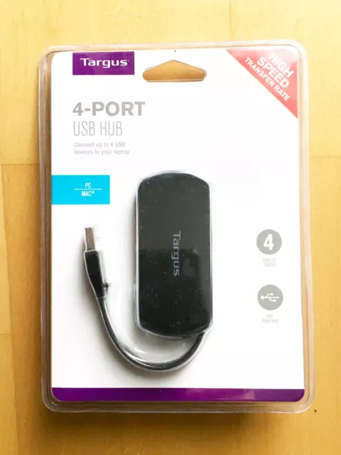 Targus 4-Port USB HUB 2.0 High Speed Transfer Rate