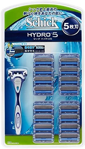 Schick 5 Lames Hydro 5 Club Paquet Secteur Corps Lame de Rechange 17 Co Neuf