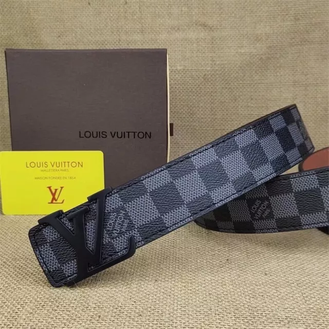 Men's black casual belt