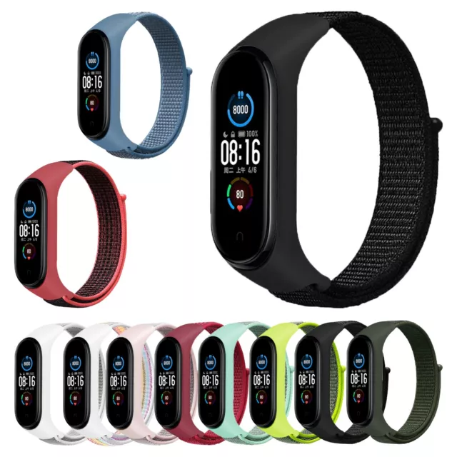 Ersatz Armband für Xiaomi Mi Band 3 & 4 Nylon Fitness Sport Tracker