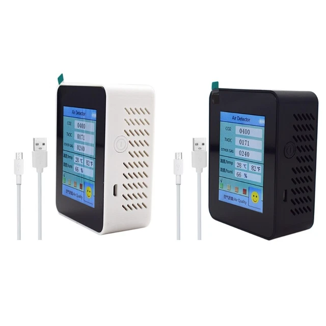 TVOC Meter Temperature Humidity Carbon Dioxide Detector Air Quality Monitor Tool