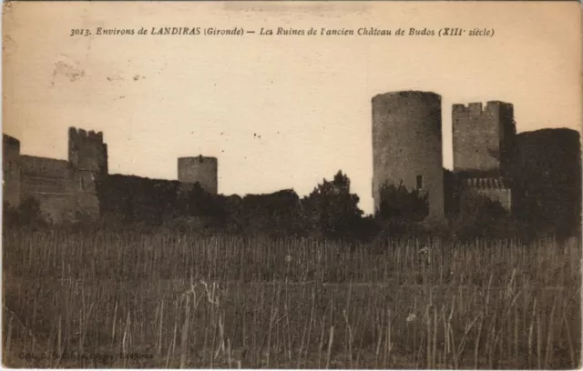 CPA Env. de Landiras - The Ruins of the Old Budos Castle (140138)