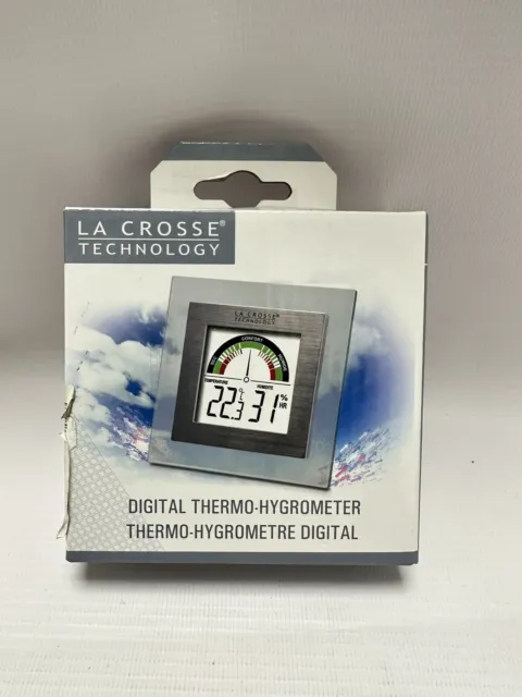 La Crosse Technology Digital Thermometer  Hygrometer With Comfort Meter WT137