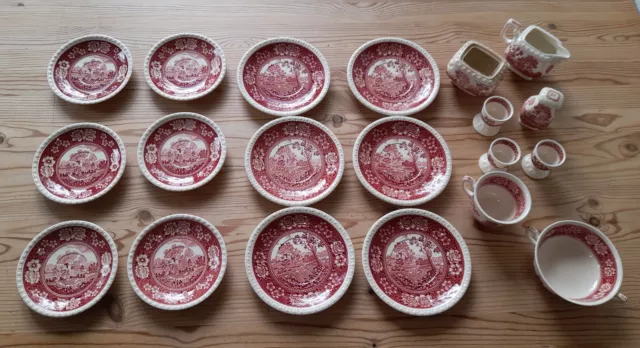 Villeroy & Boch Konvolut aus der Serie Rusticana in Rot