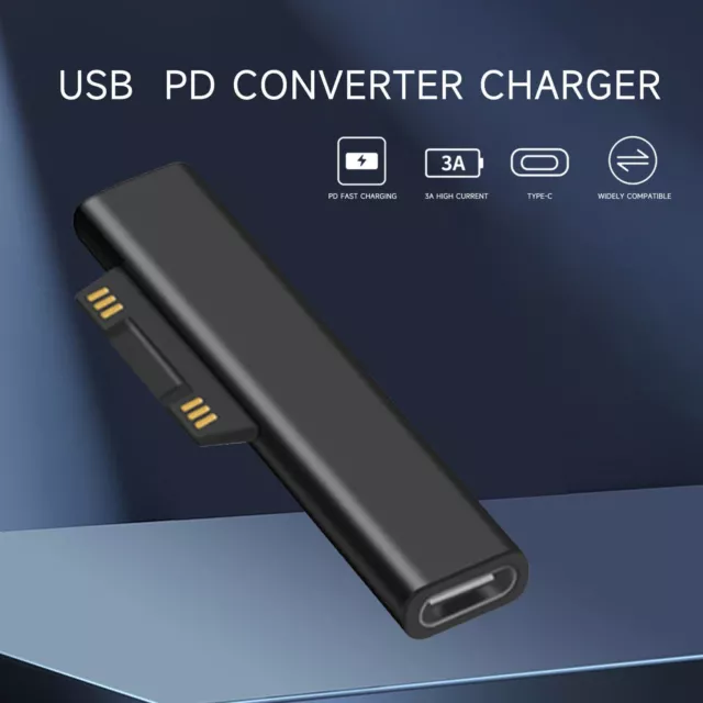 For Surface Connect USB Type-C Charging Charger Cable PD Plug Converter adapter