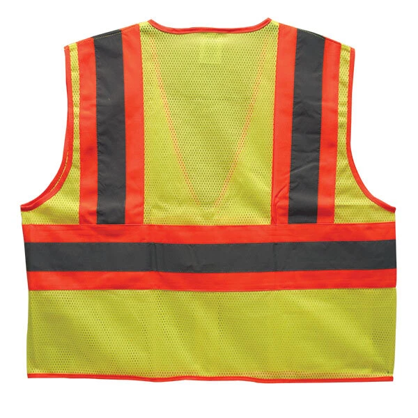 TruForce™ Class 2 Two-Tone Mesh Safety Vest, 3X-Large, Lime, 1/Each TruForce