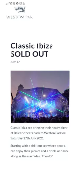 Classic Ibiza Tickets Weston Park 2 eticket