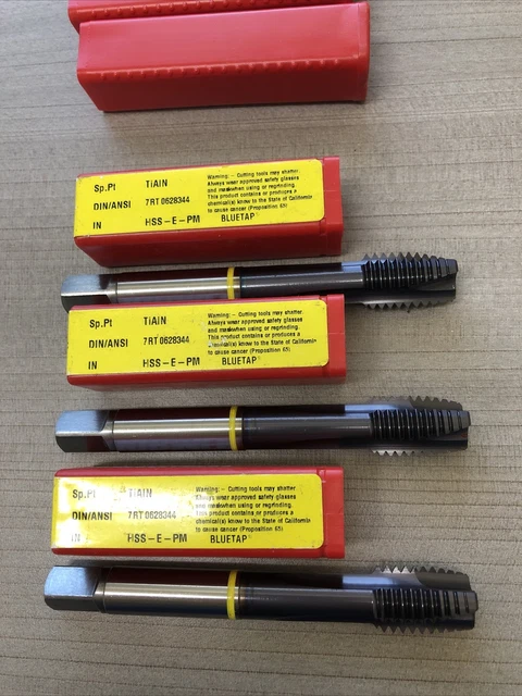 Dormer Blue Tap 5/8-11 2B UNC E809 7RT 0628344 Qty 3 CNC Taps