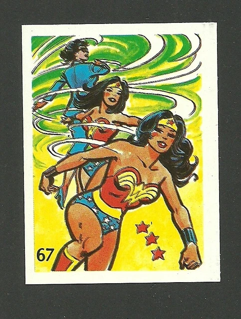 Wonder Woman Diana Prince Scarce Vintage 1970s DC Comics Spanish Card #67