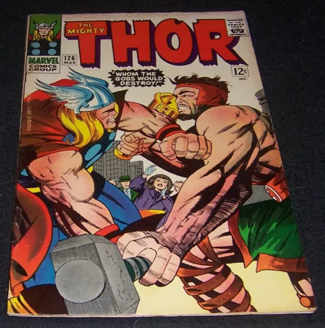 Thor # 126 -1966- Thor vs. Hercules - Higher Grade Copy - KEY -  VF+ 8.5