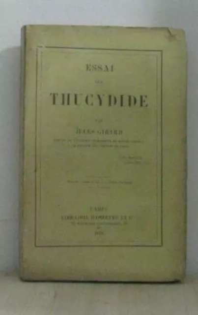 Essai sur thucydide | Girard Jules | Mauvais état