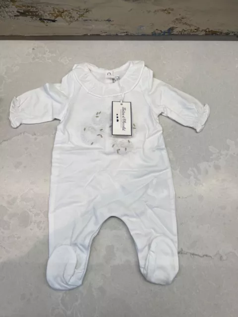 tartine et chocolat baby girls embroidered sleep suit - 1 & 3 Months  - BNWT