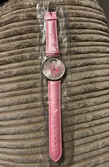 Betty Boop pink 40mm stainless steel watch FREE POST