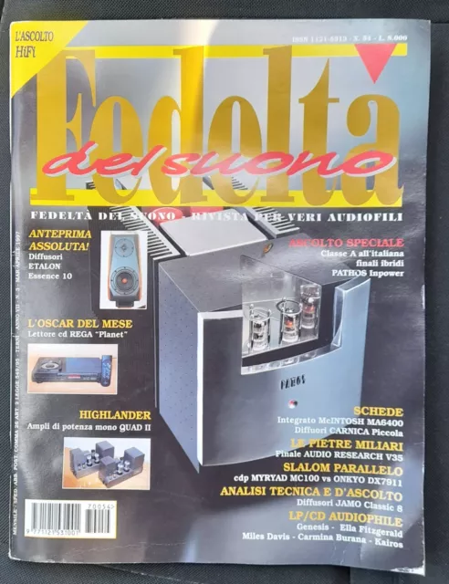 FEDELTA' DEL SUONO rivista nr. 54 marzo aprile 1997