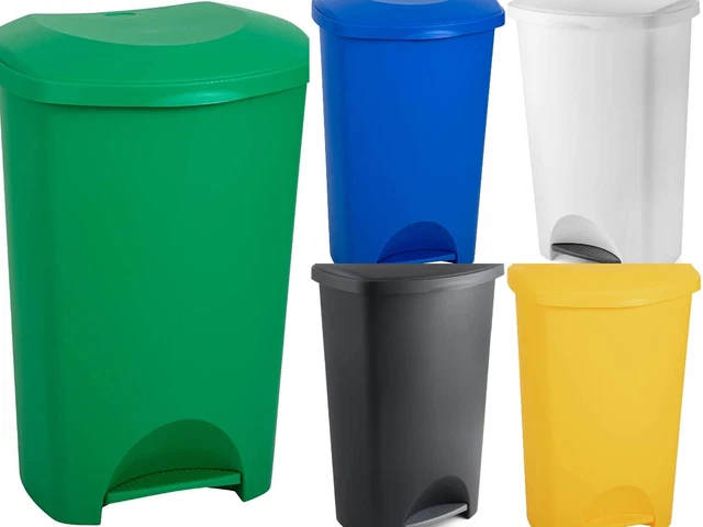 Pattumiera da Cucina Doppio Bidone 38 L Secchio Separazione Rifiuti