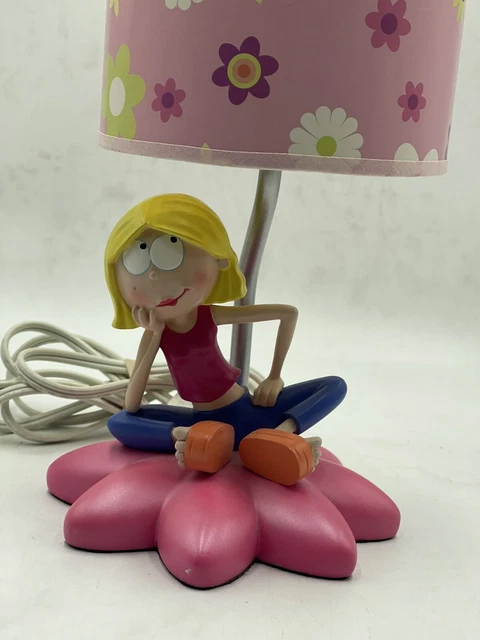 LIZZIE MCGUIRE FLOWER Powered Desk Lamp Light Hilary Duff Disney Rare Pink  $799.99 - PicClick