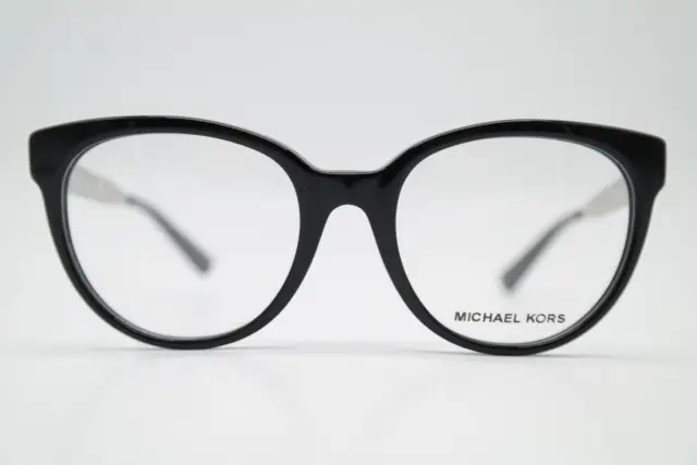 Brille MICHAEL KORS MK 4053 Schwarz Silber Oval Brillengestell eyeglasses Neu