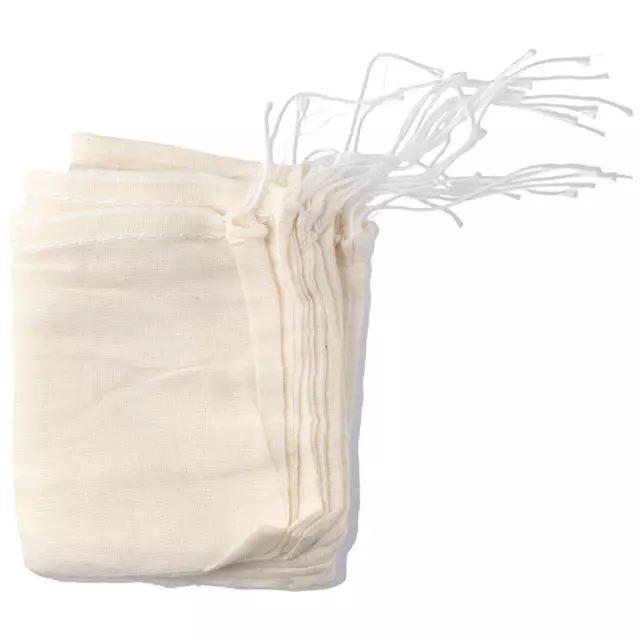 50 Pcs Muslin Muslin Bags White Seasoning Storage Spice Bags  Seasoning Storage