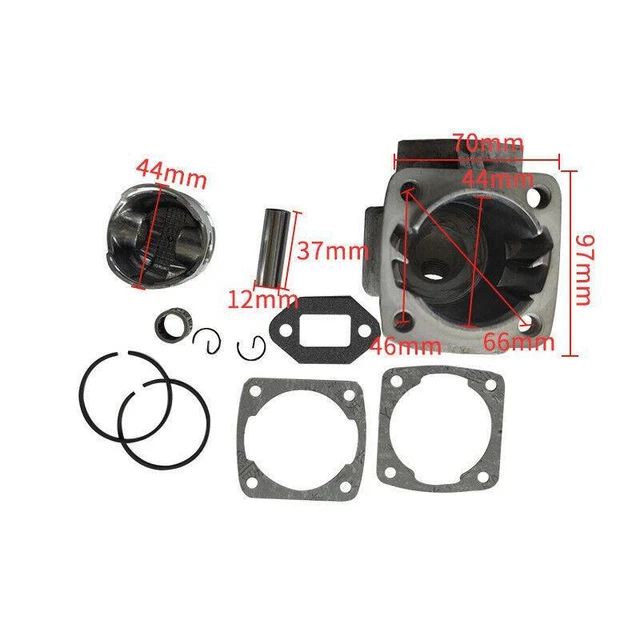 44mm Cylinder Piston Kit For 49cc Engine Motor Mini ATV Pocket Pit Bike Replace 2