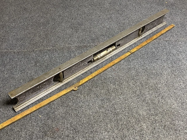Vintage Stanley SW No. 237 Aluminum 24” Level 3 Vials With Eclipse Guards USA