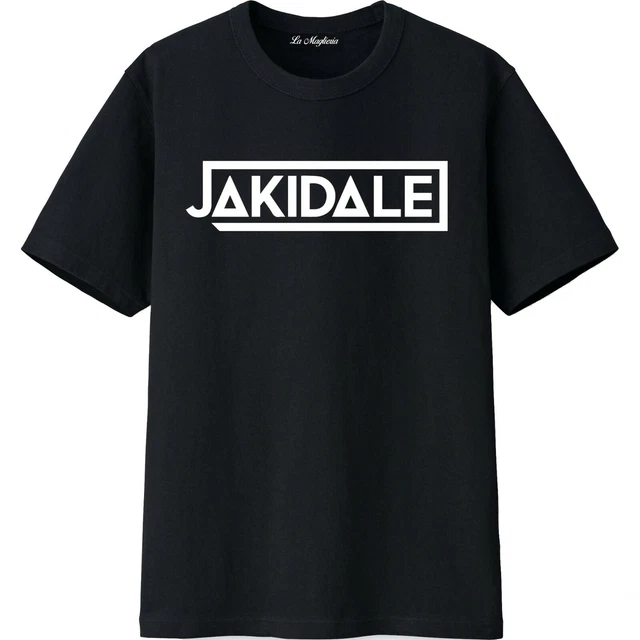 Maglietta t-shirt youtuber JAKIDALE uomo donna bambino bianca nera maglia tshirt