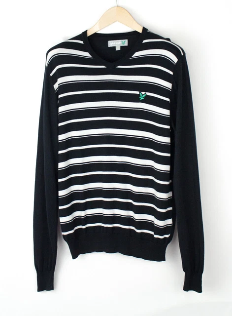 LYLE & SCOTT Casual da Uomo Maglia Maglione Cardigan Maglione Taglia M