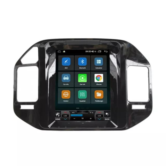 9.7" Android 9 Car Stereo Radio GPS Nav Wifi＋Camera For Mitsubishi Pajero 99-06
